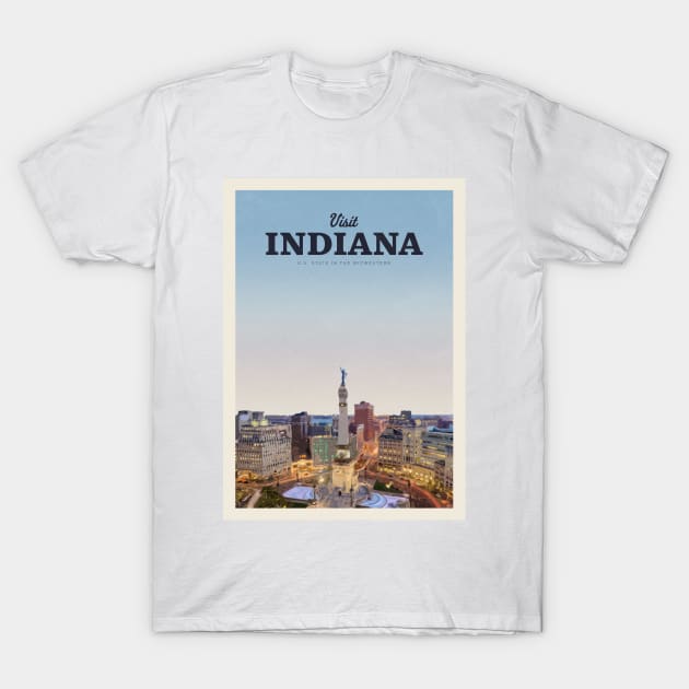 Visit Indiana T-Shirt by Mercury Club